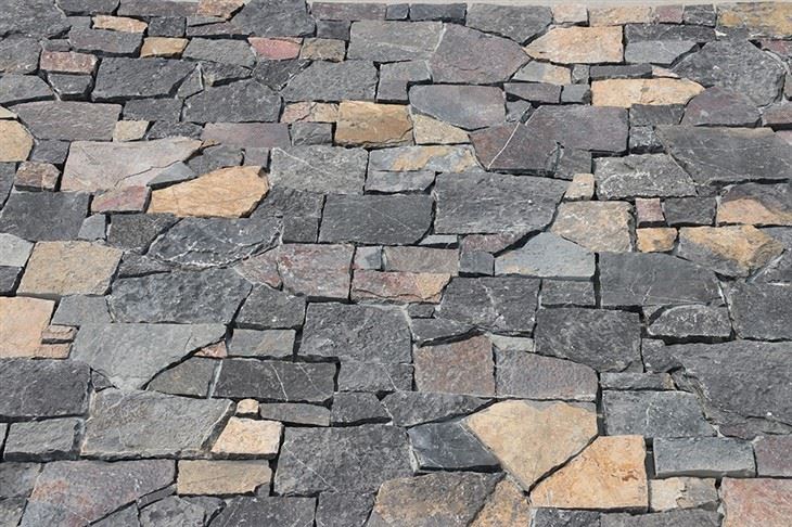 Cross Shape Stone Panel Black Limestone Facade Stone JRD-099